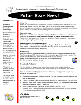 Polar Bear News! - Hortonville Area School District