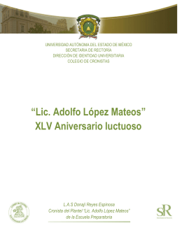 Lic. Adolfo López Mateos - Universidad Autónoma del Estado de
