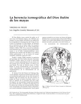 La herencia iconográfica del Dios Bufón de los mayas