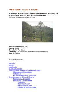 El Refugio Rocoso de el Gigante: Mesoamérica Arcaica y