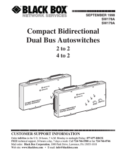 Compact Bidirectional Dual Bus Autoswitches