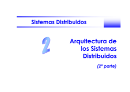 Arquitectura de los Sistemas Distribuidos
