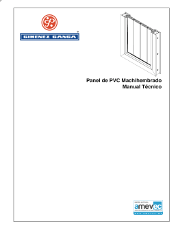 Panel de PVC Machihembrado Manual Técnico
