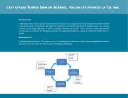 Estrategia Todos Somos Juárez, Reconstruyamos la Ciudad