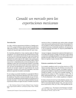 canada: un mercado para las exportaciones mexicanas