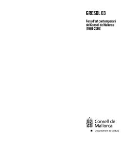 El fons d`art contemporani del Consell de Mallorca