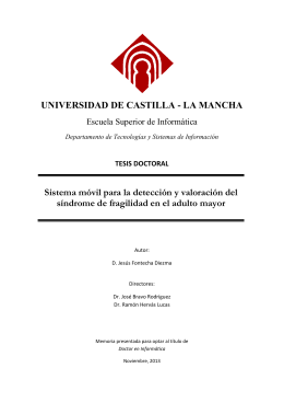 UNIVERSIDAD DE CASTILLA - Jesús Fontecha Website
