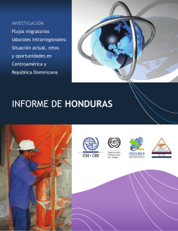 INFORME DE HONDURAS - Secretaría de Trabajo y Seguridad Social