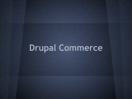 ¿Qué es Drupal Commerce?