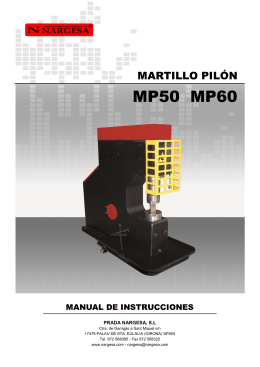 Manual de instrucciones MP60
