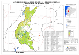 mapa de probabilidad de generación de incendios forestales