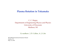 Plasma Rotation in Tokamaks