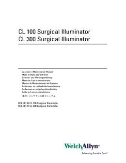 CL100 / CL300 Operators Manual