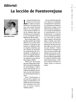 La lección de Fuenteovejuna - Fundación Braille del Uruguay