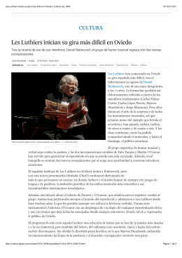 Les Luthiers inician su gira más difícil en Oviedo | Cultura | EL PAÍS