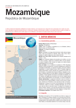 Ficha informativa Mozambique