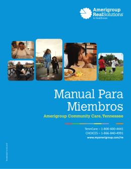 Amerigroup Community Care, Tennessee—Manual Para Miembros