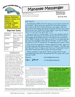 Newsletters 4-30-12