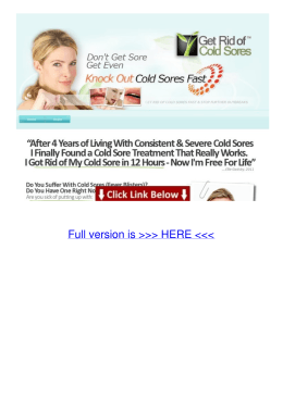 Website Get Rid of Cold Sores Fast