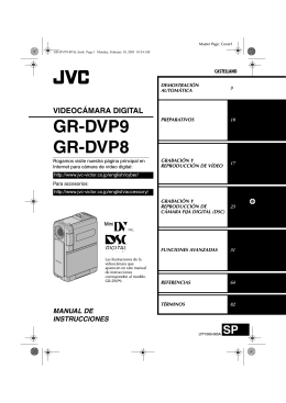GR-DVP9 GR-DVP8 - Instructions Manuals