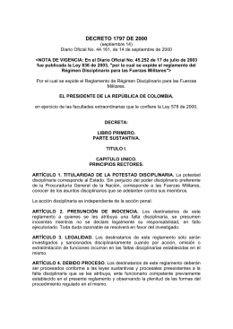 decreto 1797 de 2000 - Comando General de las Fuerzas Militares