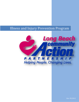 Illness and Injury Prevention Program