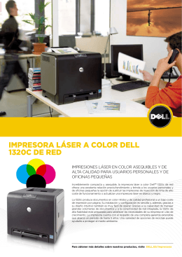 Impresora láser a color Dell 1320c De reD