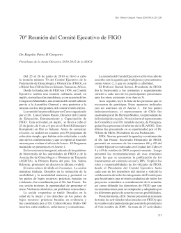 70º Reunión del Comité Ejecutivo de FIGO