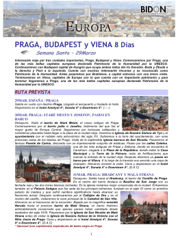 Praga, Budapest y Viena. 29Mar
