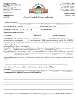 Chaves County Healthcare Application