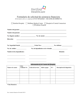 Hartford HealthCare Financial Assistance Application Form