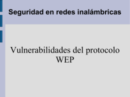 Vulnerabilidades del protocolo WEP