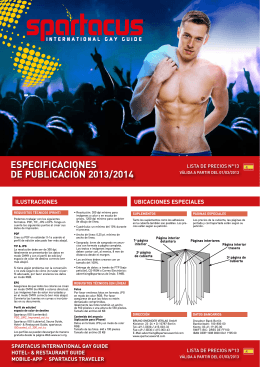 EspEcificacionEs dE publicación 2013/2014
