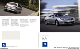 Catálogo del Peugeot 607 en pdf