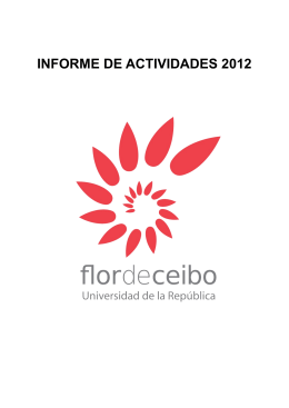 Informe Flor de Ceibo 2012