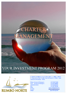 CHARTER INVESTMENT PROGRAM 2012