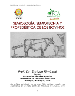 semiología, semiotecnia y propedéutica de los bovinos
