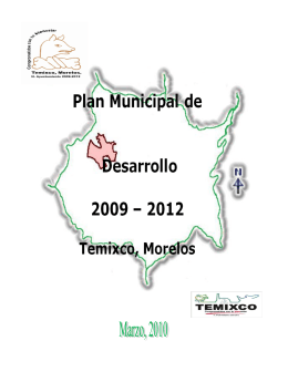 Plan Municipal de Desarrollo de Temixco 2009-2012
