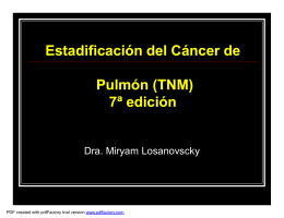 Estadificacion del Cancer de Pulmon.ppt [Modo de compatibilidad]