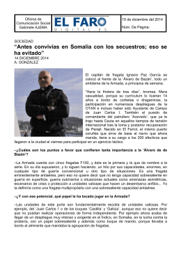 “ElFaroDigital.es” entrevista al capitán de fragata Ignacio Paz con