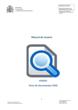 Manual de utilización del Visor de documentos electrónicos VISDOC.