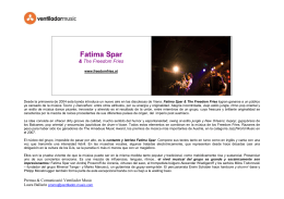 Dossier Fatima Spar + prensa