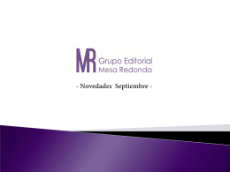 Novedades - Grupo Editorial | Mesa Redonda