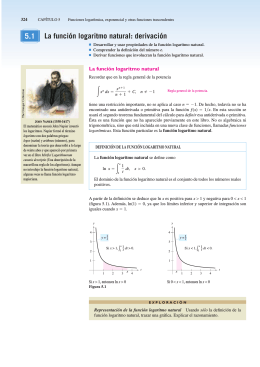 Logaritmo natural y derivación Larson. 344-350