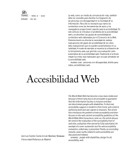 Accesibilidad Web - TRANS: revista de traductología