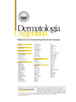 Nº 1 - Sociedad Argentina de Dermatología