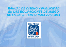 MANUAL DE EQUIPACIONES DEPORTIVAS 2013-2014