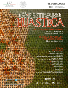 Festival de la Huasteca - Dirección General de Culturas Populares
