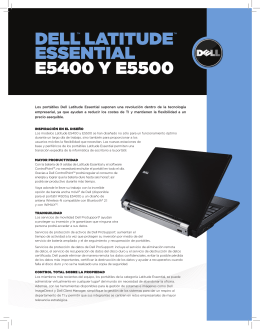 DELL™ LATITUDE™ EssEnTIAL E5400 y E5500