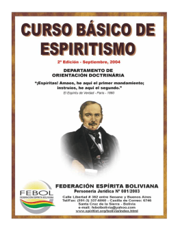 Curso de Espiritismo Básico - Sociedad Espiritista Cubana